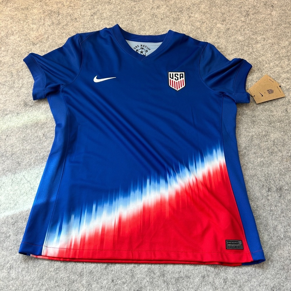 New Nike US Soccer USMNT 2024 Away Jersey Style Sz Womens L $95